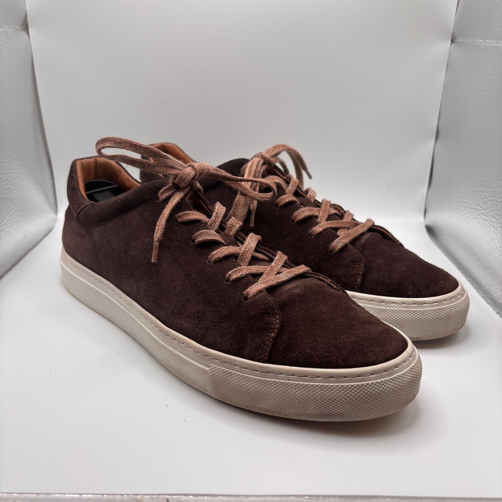 M.Gemi Lucente Brown Suede Low Top Sneakers Mens Size 43‎ Made in Italy